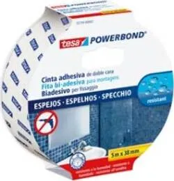 Nastro biadesivo per specchi Tesa Powerbond - 5 mt x 38 mm - bianco - Tesa
