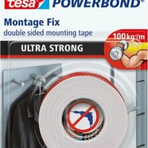 Nastro biadesivo Tesa Powerbond Ultra Strong - 19 mm x 1 5 mt - bianco - Tesa