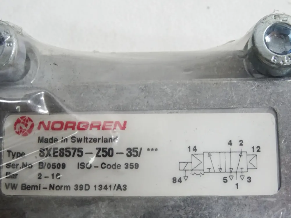 Norgren SXE8575-Z50-35 5/2-Wegeventil-Mono ISO3 ohne Magnet / Neu OVP