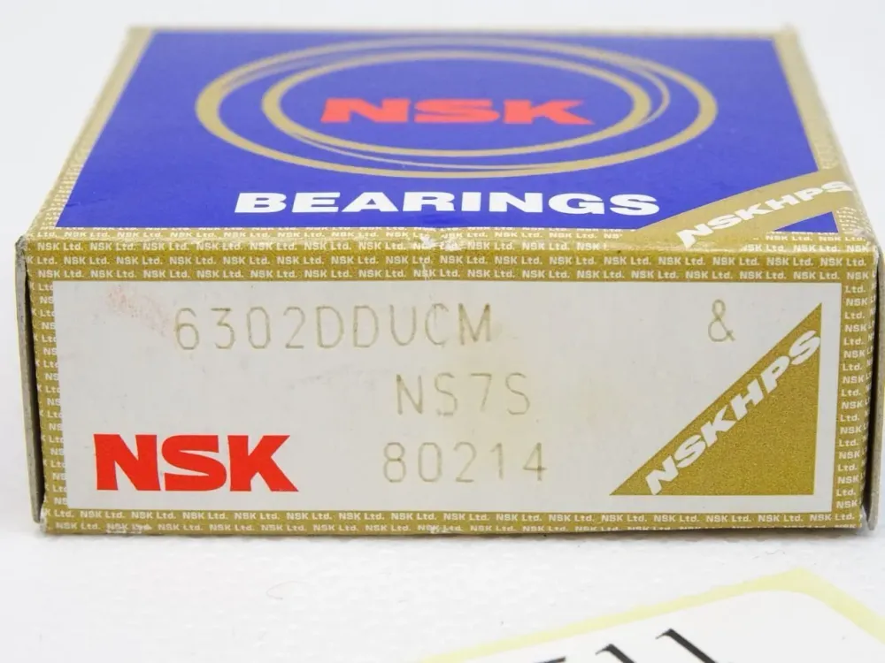 NSK Bearings Rillenkugellager 6302DDUCM 6302-DDU-CM / Neu OVP