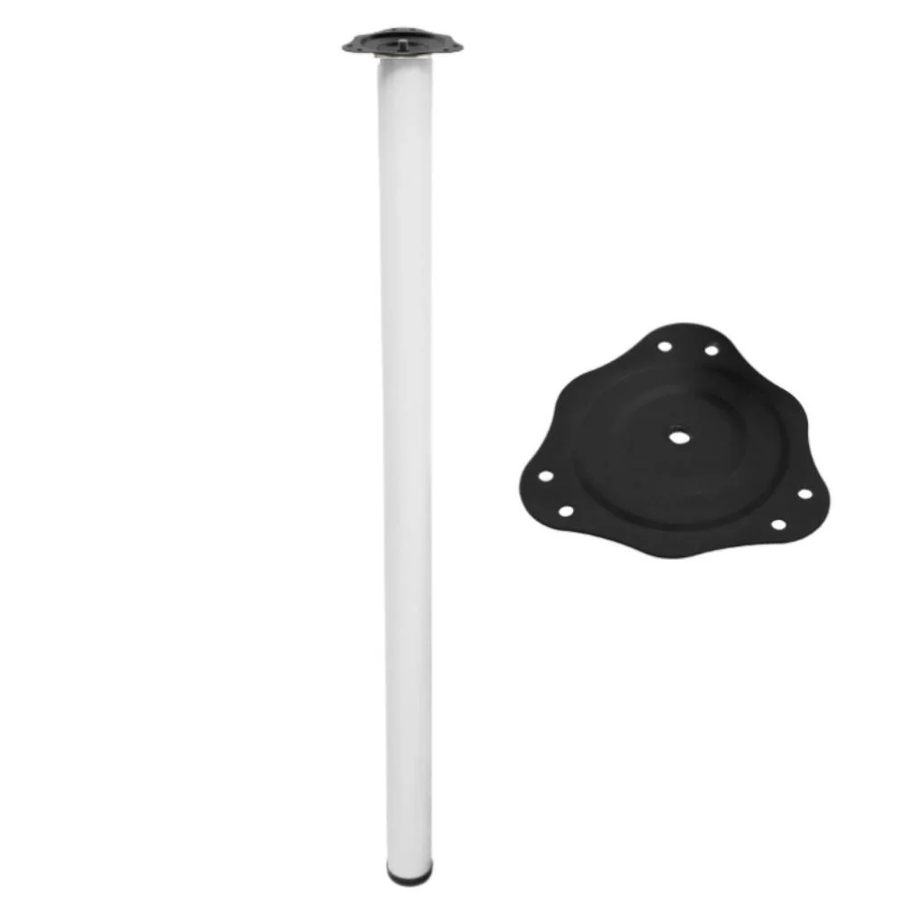 Piedini per Mobili 820mm con acciaio Piastre di Fissaggio - Bianco NTP