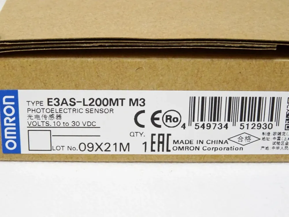 Omron Photoelectric sensor E3AS-L200MT M3 / Neu OVP versiegelt