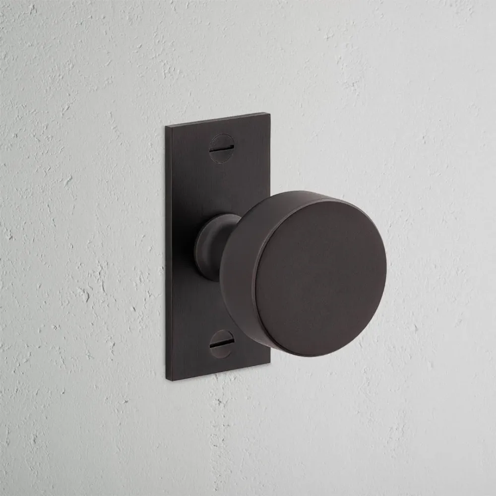 Onslow Pomello con Placca Corta Molla - Bronzo