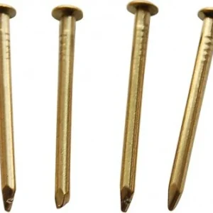 ORECA - BLISTER 50gr DI CHIODI TESTA BOMBATA 1,8X30mm FERRO OTTONATO