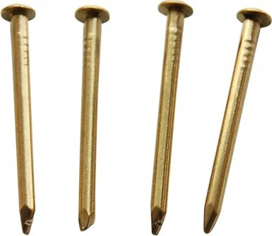 ORECA - BLISTER 50gr DI CHIODI TESTA BOMBATA 1,8X30mm FERRO OTTONATO
