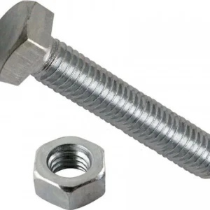 ORECA - BLISTER 4 BULLONI FILETTATI TESTA ESAGONALE CON DADO FERRO ZINCATO 6X25mm
