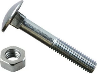ORECA - BLISTER 6 BULLONI TESTA TONDA CON DADO ESAGONALE 8X80mm FERRO ZINCATO