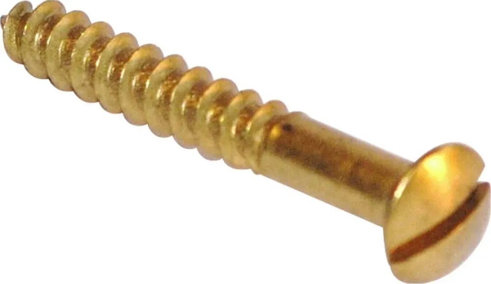 ORECA - BLISTER 7 VITI TESTA GOCCIA DI SEGO PER LEGNO 4,0X40 OTTONE LUCIDO