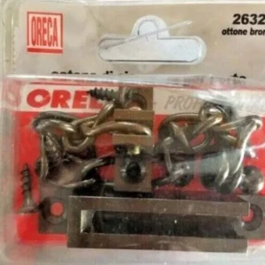 ORECA - CATENA SICUREZZA PER PORTE OTTONE BRONZATO