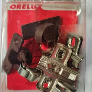 ORECA - CERNIERA DA INCASSO CON MOLLA PER ANTE BATTUTA INTERNA 23MMFORO 26MM