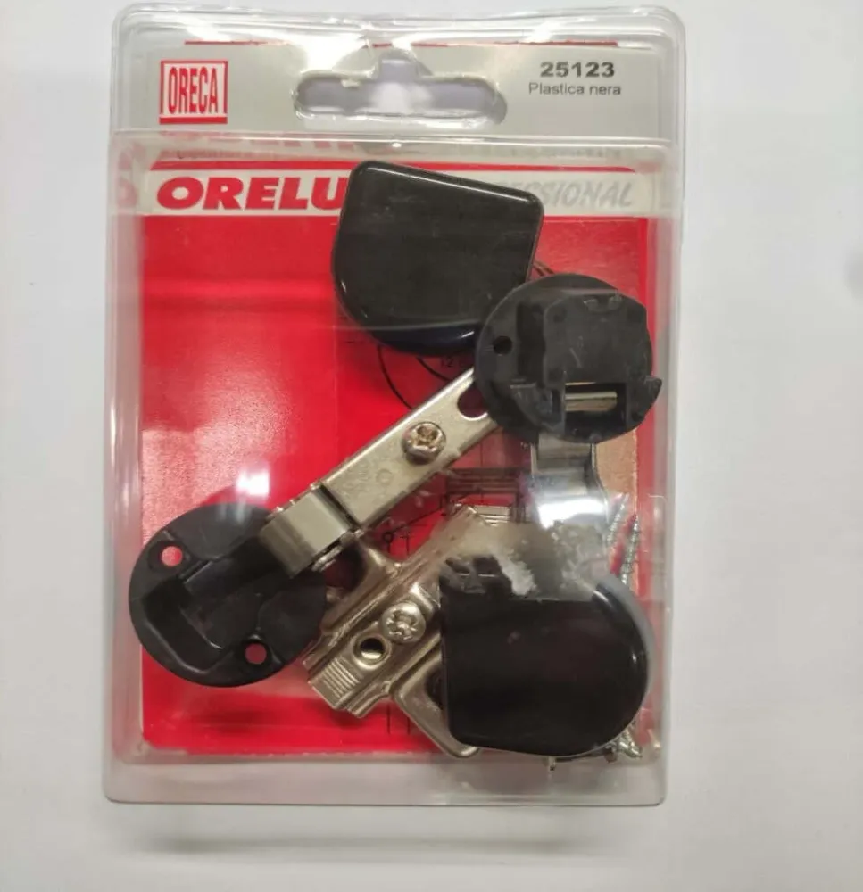 ORECA - CERNIERA DA INCASSO CON MOLLA PER ANTE FORO 26MM