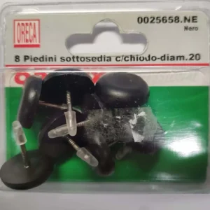 ORECA - SOTTOPIEDI NERI CON CHIODO 20MM