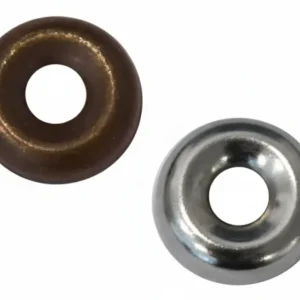 Orli Sottovite- - Ø Est.Mm.12 - Foro Ø Int.Mm.4,3 Ferro Bronzato - 1000 Pezzi