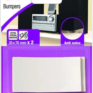 3M - 2 PARACOLPI ADESIVI ANTI RUMORE RETTANGOLARI 35x70mm