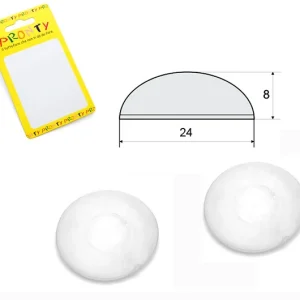 Paracolpo Goccia Adesivo 24X8 Traspar Bl 4 Pz*- Diesse- 12,0 Confezione