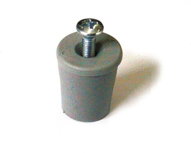 Paracolpo Per Tapparelle Con Rondella E Vite Col. Grigio Mm. 28 50.00 Pz