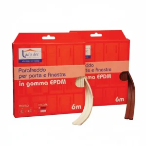 Parafreddo Gomma Profilo E- - Mm.9H. Rotolo Da Mt.6 Colore Bianco - 6 Pezzi Xtra