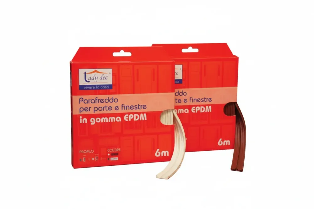 Parafreddo Gomma Profilo E- - Mm.9H. Rotolo Da Mt.6 Colore Bianco - 6 Pezzi Xtra