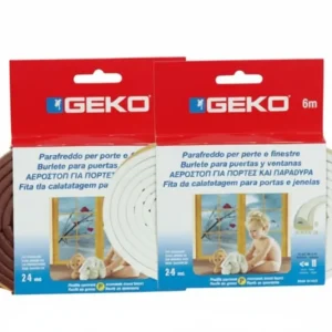 Parafreddo Gomma Profilo P- - Mm.9H. Rotolo Da Mt.6 Colore Marrone - 10 Pezzi Geko