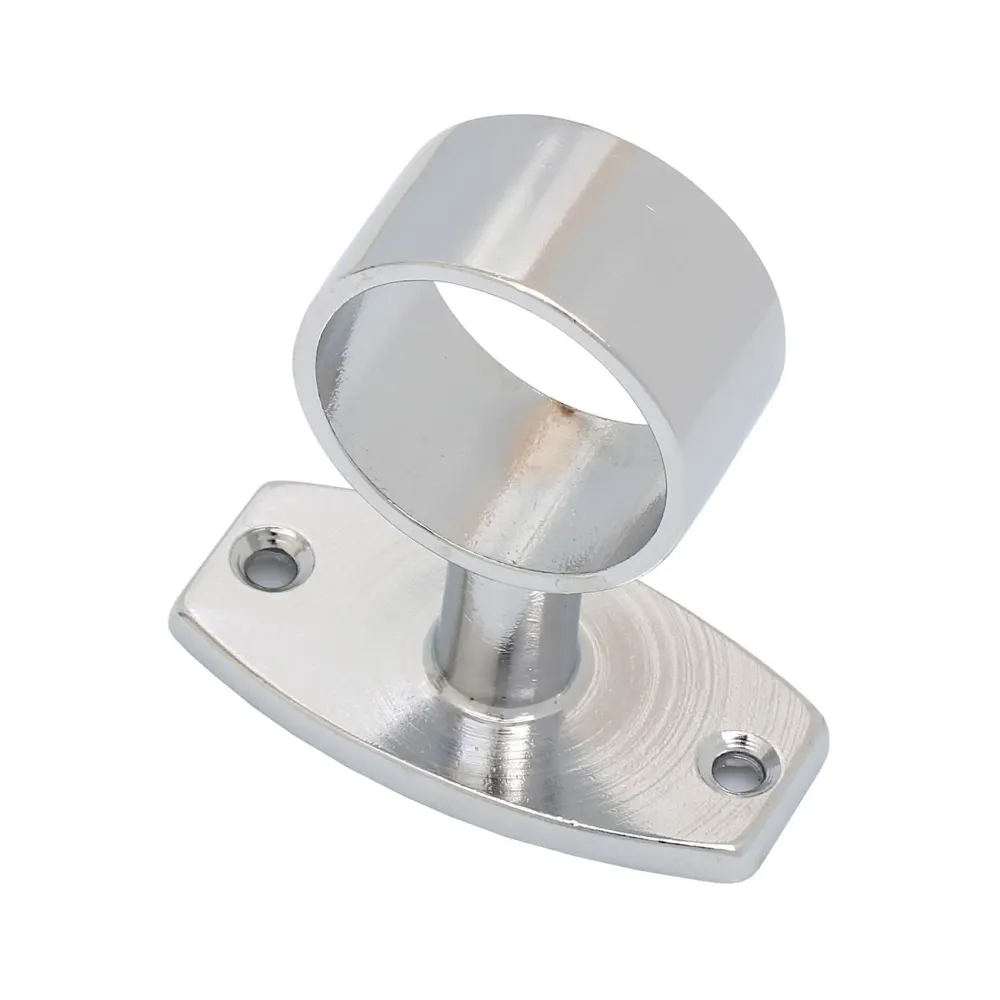 Passante corrimano ottone tubo d. 30 mm cromato - 5 pz