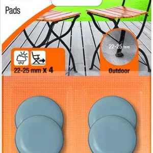 3M - 4 PATTINI SCIVOLATORI PER ESTERNI D. 22-25MM