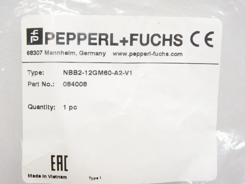 Pepperl+Fuchs NBB2-12GM60-A2-V1 / 84008 / 084008 / Neu OVP