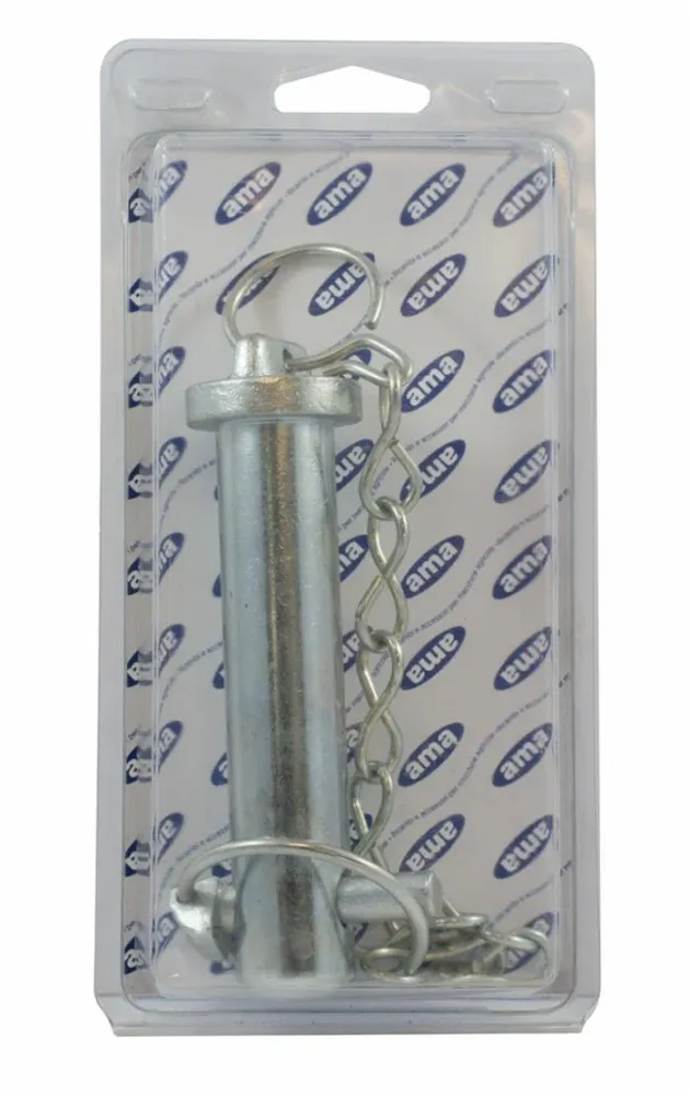 Perno per 3°punto ø25x120mm con spina scatto confezione da 5 pezzi