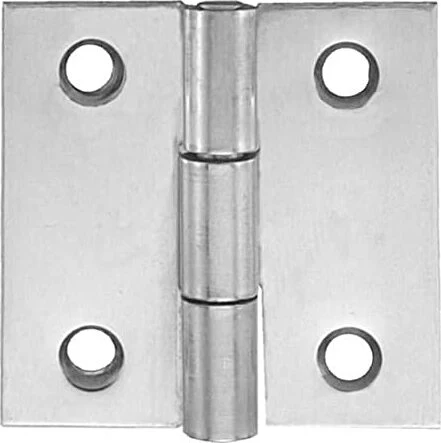 2 PEZZI - CERNIERE ACCIAIO INOSSIDABILE 30X30MM - SPESSORE 1MM