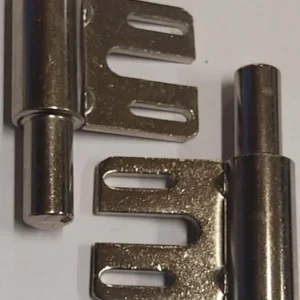 2 PEZZI - CERNIERE PER INTELAIATURE Ø15MM - ACCIAIO CROMATO