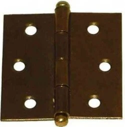 2 PEZZI - CERNIERE SPINA LEVARE 40X35 MM. FERRO BRONZATO