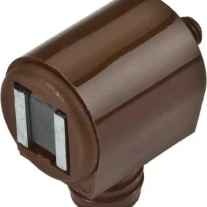 2 PEZZI - CHIUSURA MAGNETICA REGOLABILE SPINA Ø10MM FORZA 6KG - COLORE MARRONE