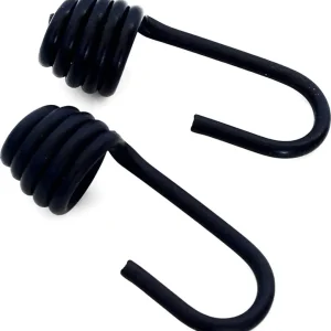 2 PEZZI - GANCI METALLO DI RICAMBIO PER ELASTICI Ø8MM