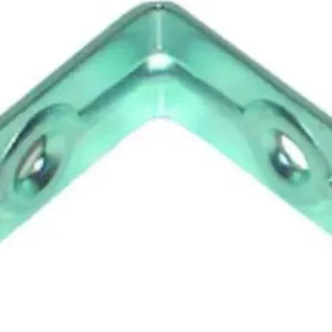 4 PEZZI - LASTRINE STONDATE ANGOLARI PER GIUNZIONE MOBILI 30x30MM - ACCIAIO ZINCATO