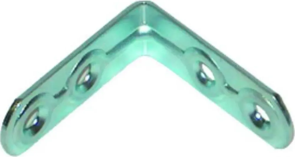 4 PEZZI - LASTRINE STONDATE ANGOLARI PER GIUNZIONE MOBILI 30x30MM - ACCIAIO ZINCATO