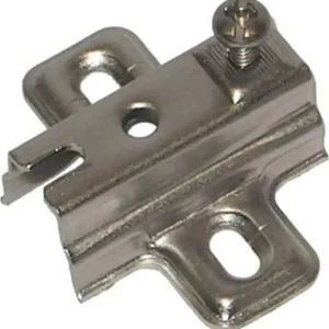 2 PEZZI - PIASTRA PER MONTAGIO CERNIERE - CON FORO Ø26MM - CON VITI