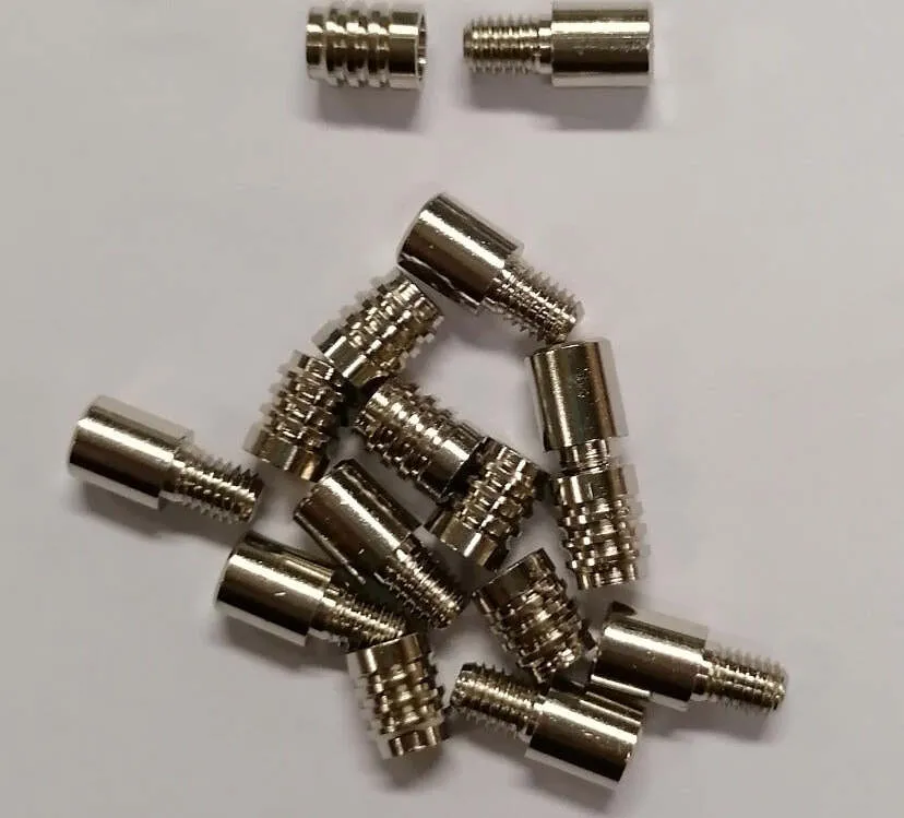 8 PEZZI - REGGIPIANI CON BUSSOLA OTTONE NICHELATO - GRANDEZZA PERNO Ø7MM***