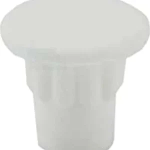 6 PEZZI - TAPPI COPRIFORO 5MM - PLASTICA BIANCA