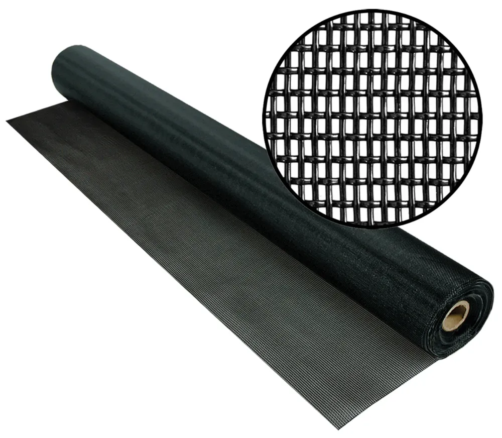 Phifer Zanzariera Rotolo Poliestere/Pvc Petscreen Mt.30,5 Col.Nero Maglia Mm.17X10 H. Cm.121,92