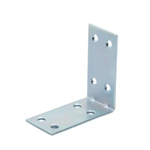Piastrina Di Giunzione Acciaio Zincato Angolare 50 Pz. Mm. 20X20