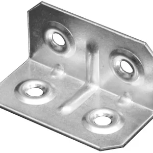 Piastrina Di Giunzione Angolare Ferro Zincato 100 Pz. Mm.40X20X20