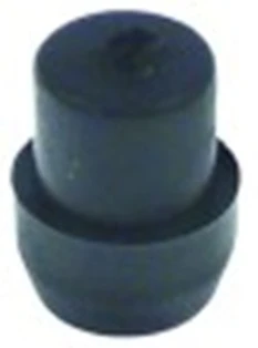 piede diametro 14mm h 9mm incasso diametro 12mm h tot. 20mm conf. 1 pz gomma foro diametro 3mm