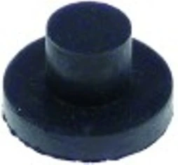 piede diametro 20mm h 4mm incasso diametro 10mm h tot. 12mm gomma con. 1 pz