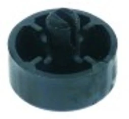 piede diametro 32mm h 14mm incasso diametro 10mm h tot. 25,5mm plastica conf. 1 pz