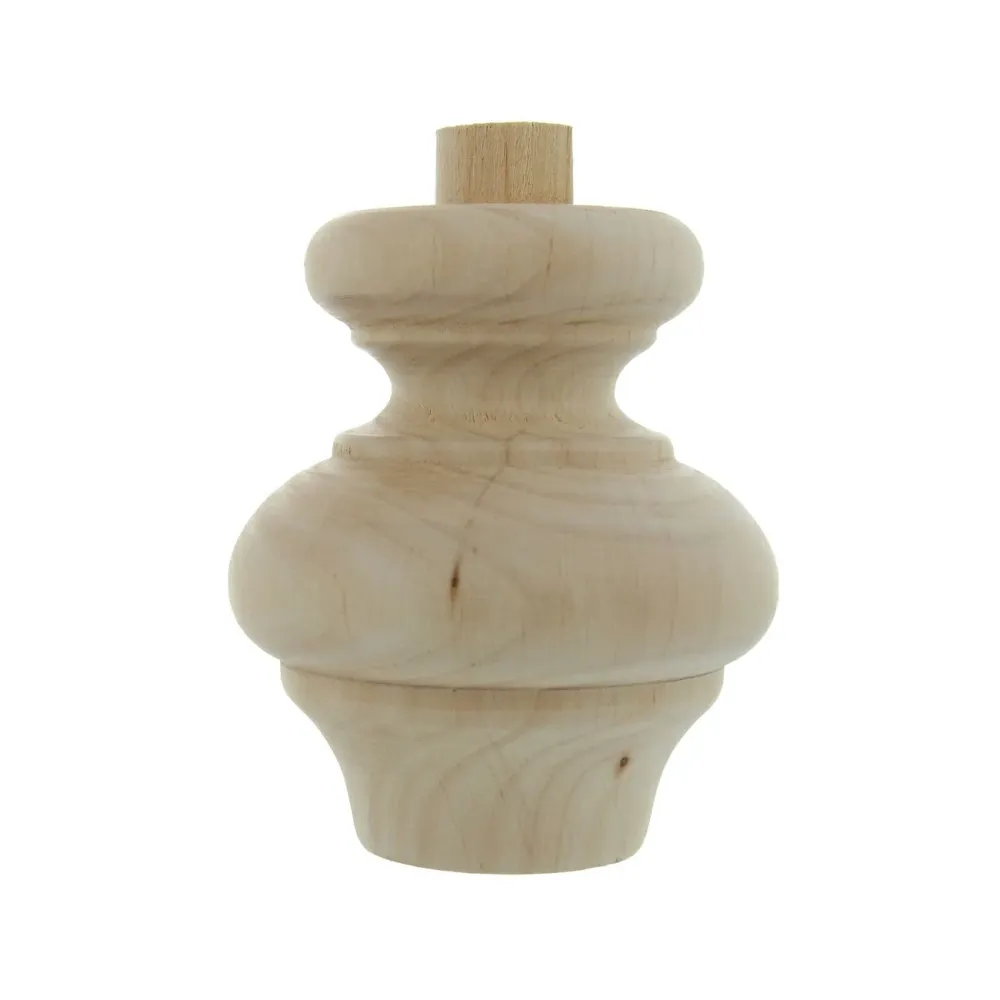 Piede legno ontano art.53012 mm.88x100