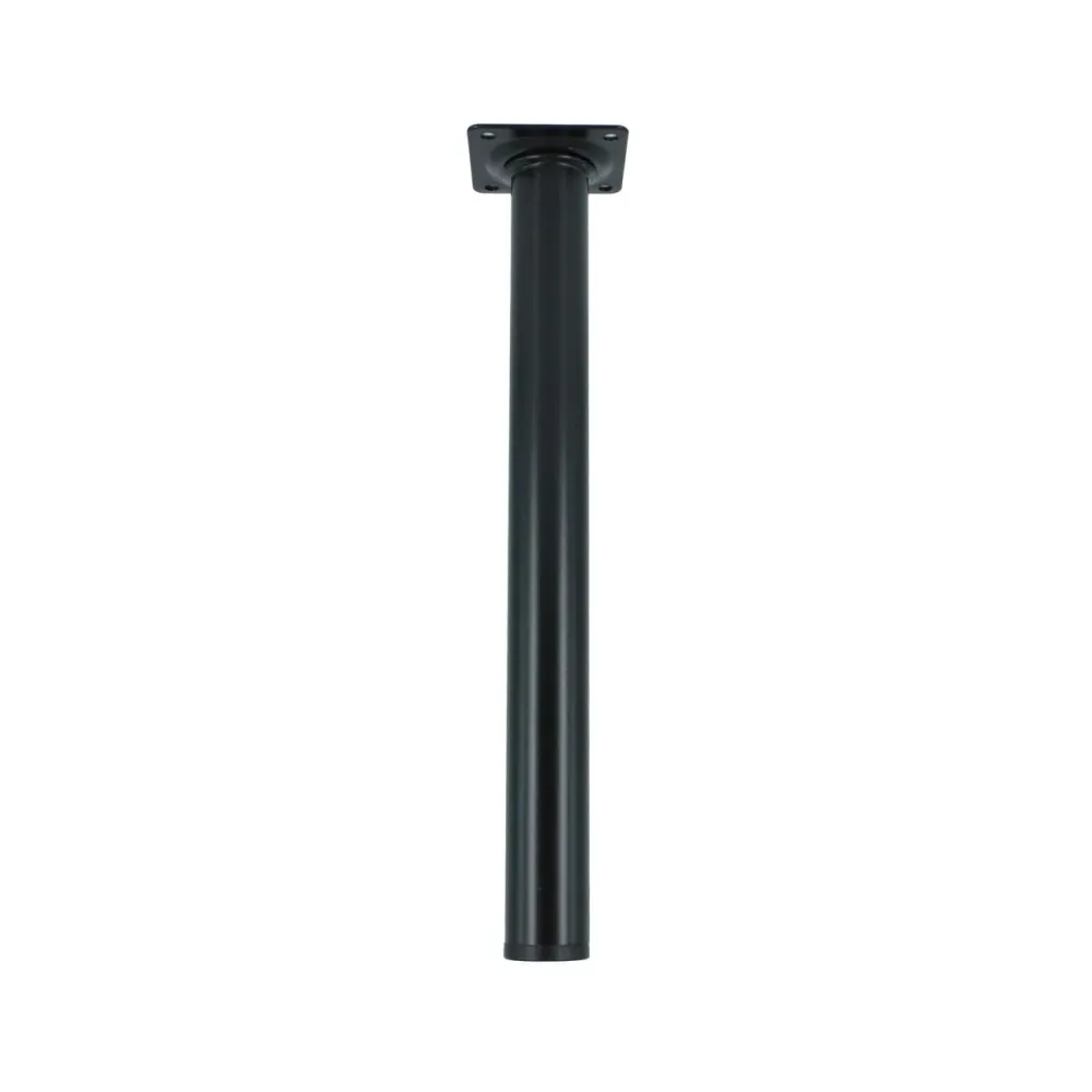 Piedino acciaio d. 30 x h 200 mm nero - 4 pz