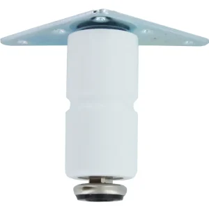 Piedino Legno Piastra Mobile 150 Mm Bianco*- 12,0 Pz