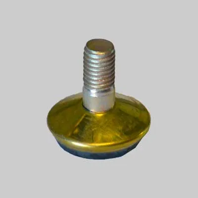 Piedino Regolabile Acciaio Ø 32 Mm M10 - Ottonato - 25 Pezzi