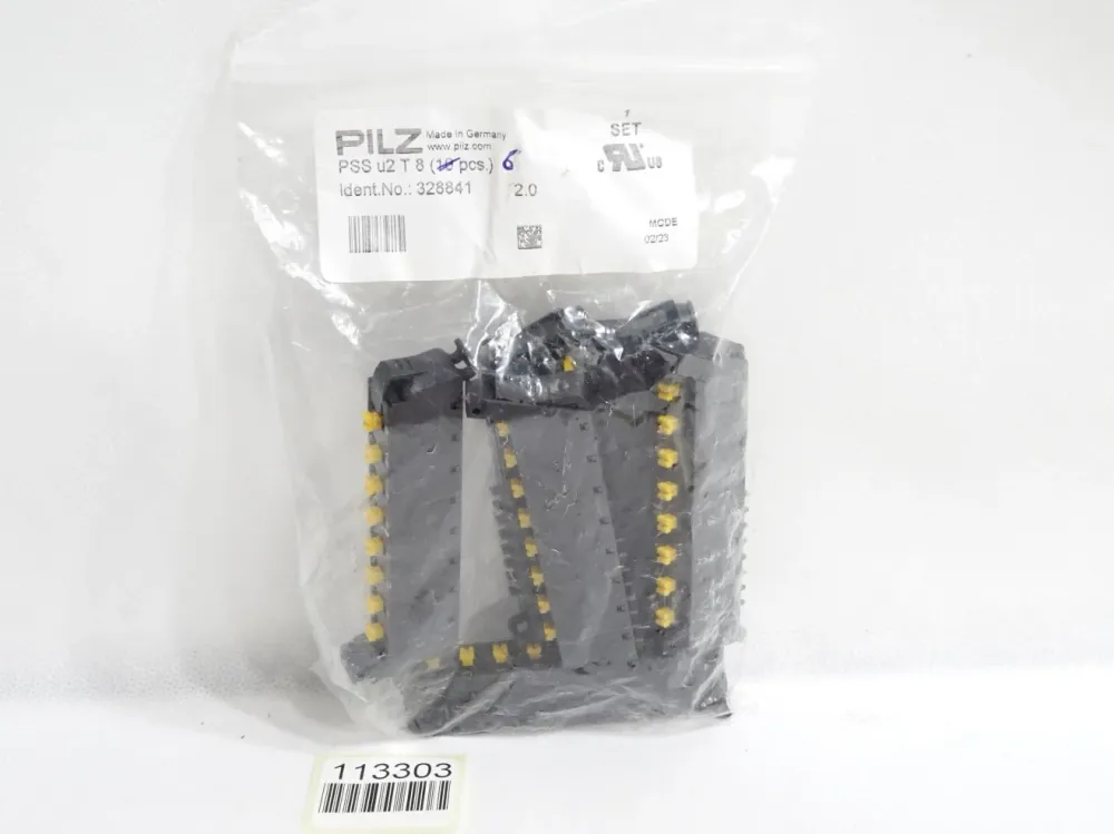 Pilz 328841 PSS u2 T 8 klemmenblock 8-polig / Inhalt:6 Stück / Neu OVP