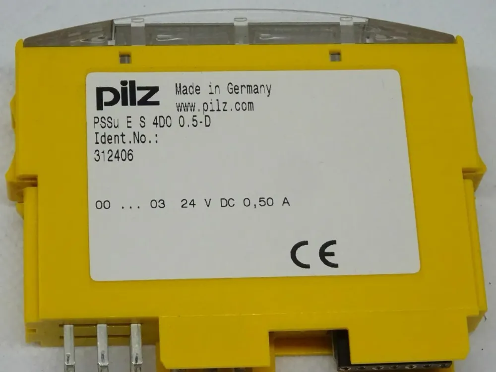 Pilz PSSu E S 4DO 0,5-D Elektronikmodul // E/-Modul 312406