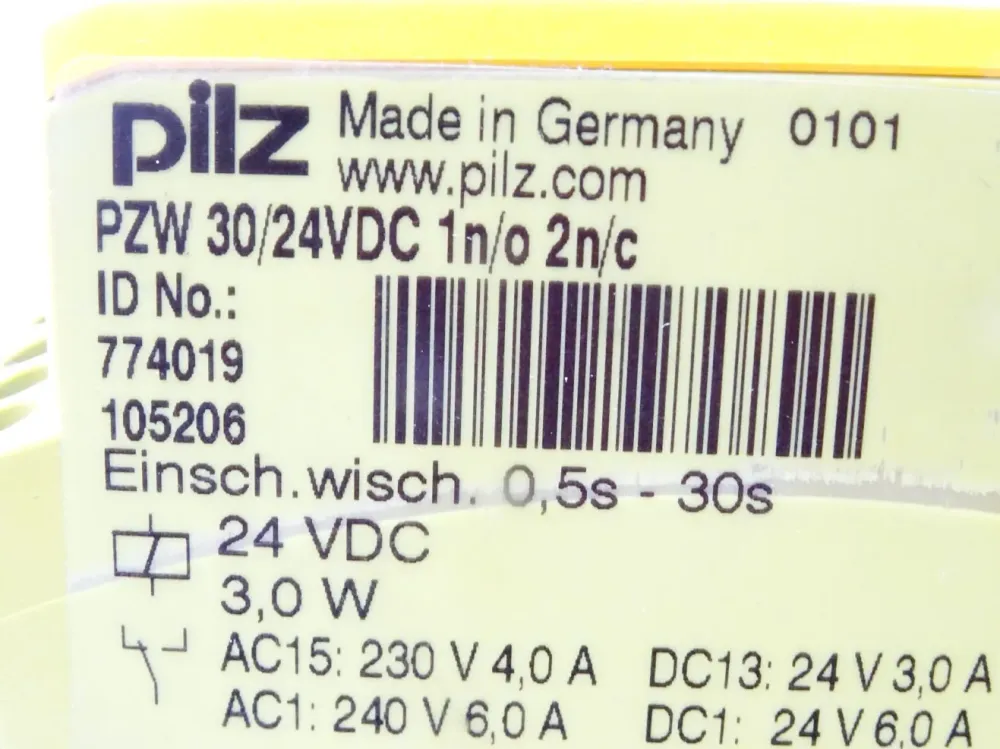 Pilz PZW 30/24VDC 1n/o 2n/c / 774019